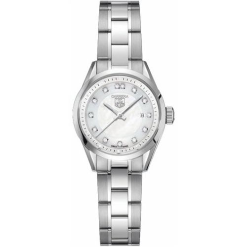 TAG Heuer Carrera Quartz 27 Stainless Steel / MOP - Diamond / Bracelet